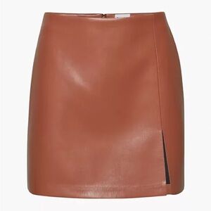 Aritzia Faux Leather Skirt